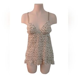 🏷 Blush Leopard Print Spaghetti Strap Small